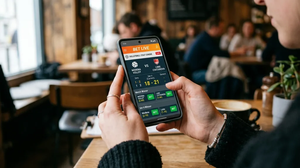 Volleyball-Wetten per Smartphone mit mobilen Apps und Live-Zugang