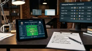 Pre-Match-Analyse für Volleyball-Wetten mit Checkliste und Workflow